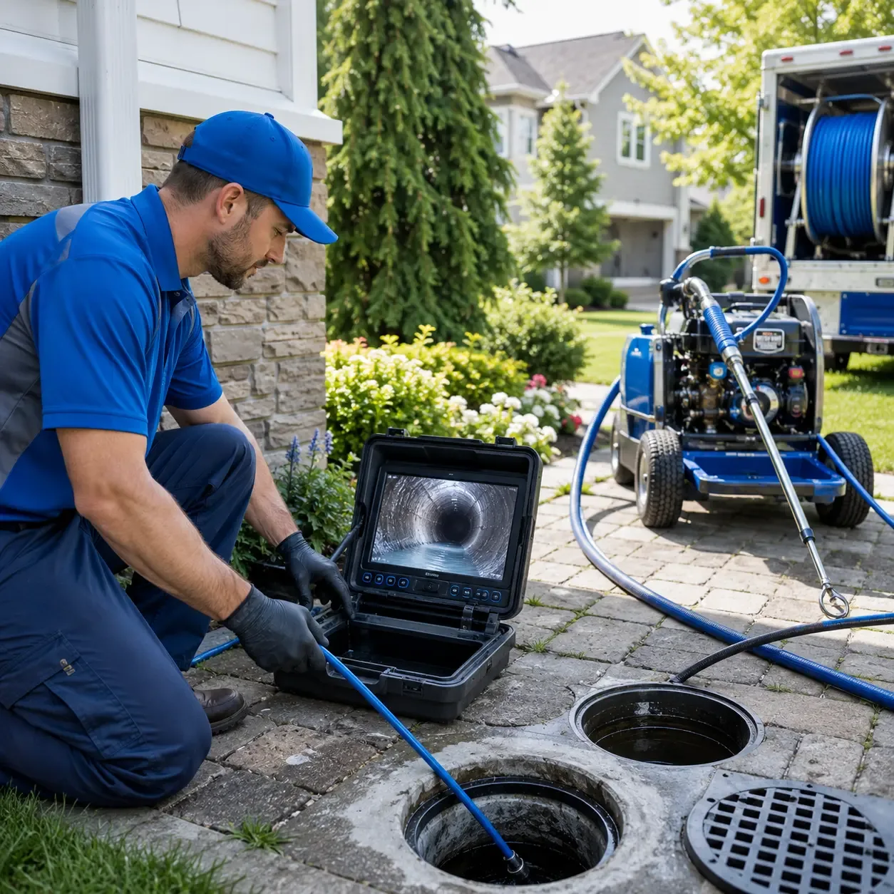 Outdoor drain cleaning professionals serving Nashua, NH